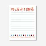 The Life Of A Swftie Notepad