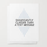significantly classier than a text greetiing card by just follow your art