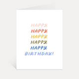 Happy Birthday Rainbow Card