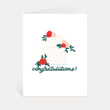 Congratulations Wedding Cake Card