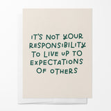 It's Not Your Responsibility Card