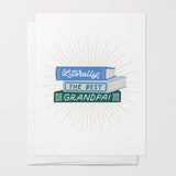 Literally Best Grandpa Ever Greeting Card