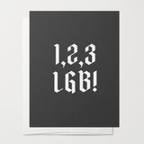 1, 2, 3 LGB! Reputation Greeting Card