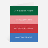 Obsessed Swiftie Card