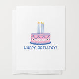 Happy Birth-Tay Birthday Card