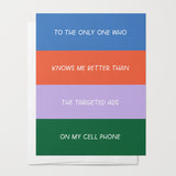 Targeted Ads Greeting Card