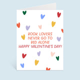 Book Lovers Never Go To Bed Alone Valentine's Day Card