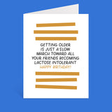 Lactose Intolerant Birthday Card