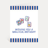 Mahjong Birthday Card