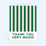 Thank You Very Much Stripe Greeting Card