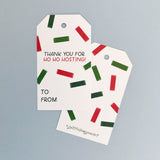 Thank You For Ho-Ho-Hosting Gift Tag Set