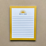 Rise & Sigh Notepad