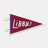 Libby Pennant Sticker