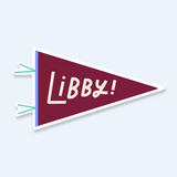Libby Pennant Sticker