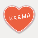 Karma Heart Sticker