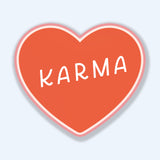 Karma Heart Sticker