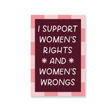Women's Rights And Wrongs Sticker