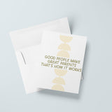 Good People Make Great Parents Card