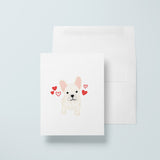 French Bulldog Love Card