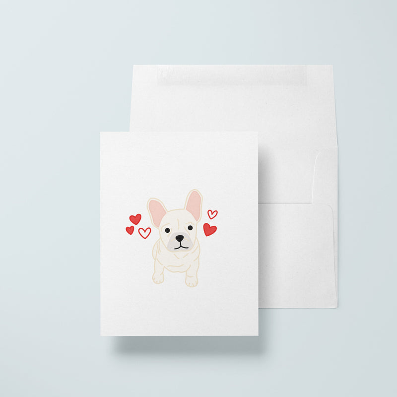 French Bulldog Love Card