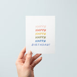 Happy Birthday Rainbow Card