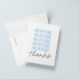 Many Many Thanks Card