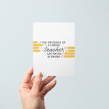 Caring Teacher Appreciation Card