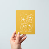 happy birthday bloom floral greeting cards by just follow your art