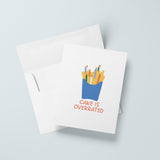 Cake Is Overrated Birthday Card