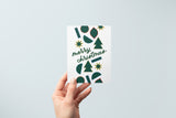 Merry Christmas Holiday Greeting Card