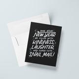 New Year Snail Mail Greeting Card