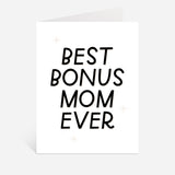 Best Bonus Mom Ever Card