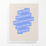 Mom Was Right Card
