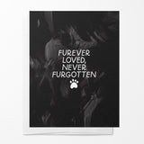 Furever Loved Never Forgotten Pet Sympathy Card
