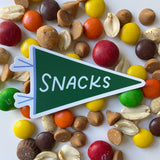 Snacks Pennant Sticker
