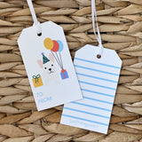 french bulldog birthday frenchie gift tag set