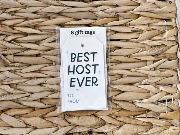 Best Host Ever Gift Tag Set