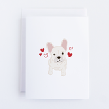 French Bulldog Love Card