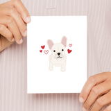 French Bulldog Love Card