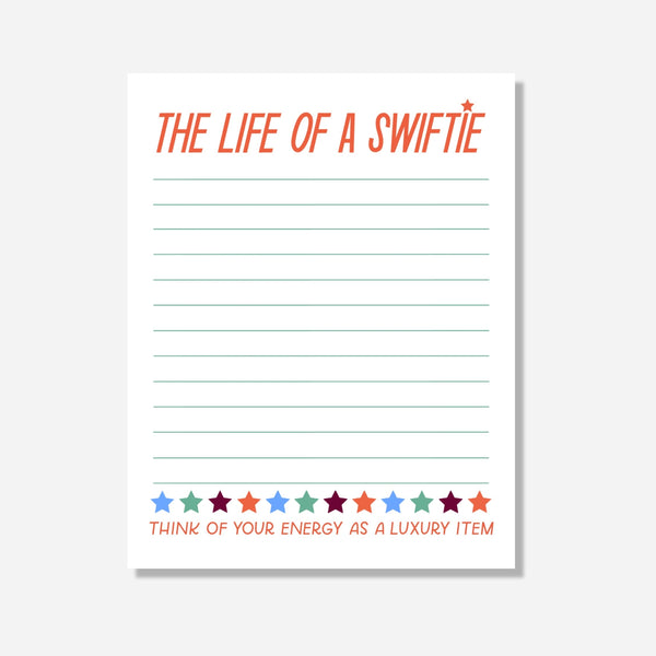The Life Of A Swftie Notepad - Preorder!