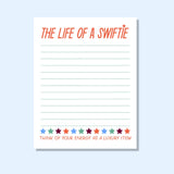 The Life Of A Swftie Notepad