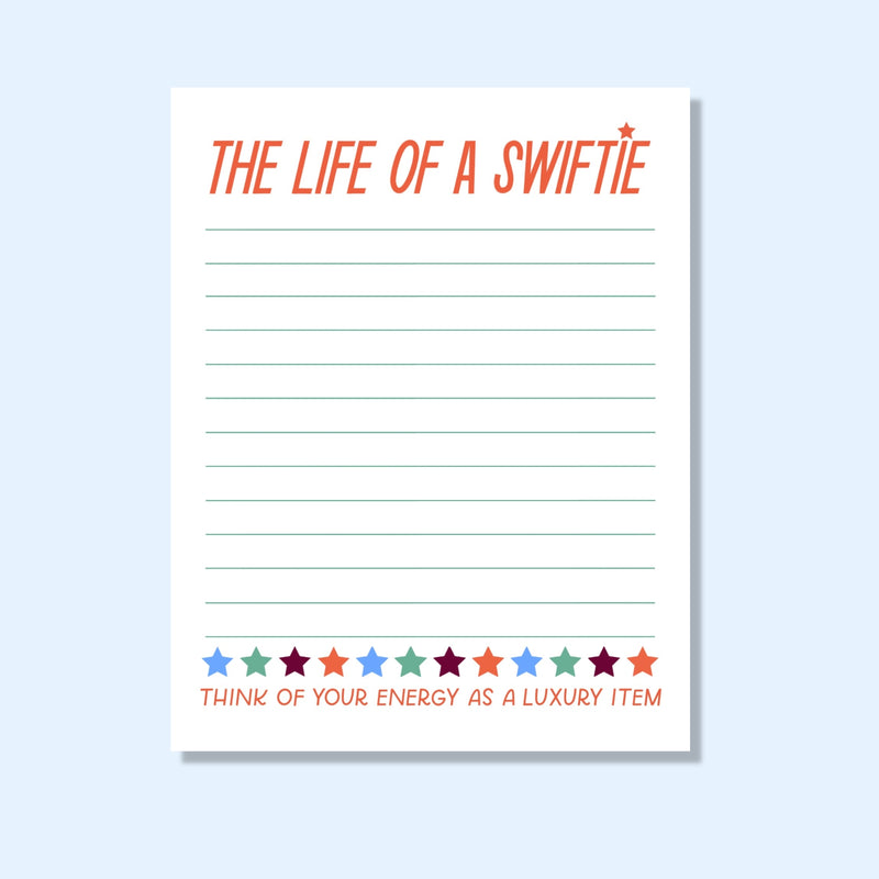 The Life Of A Swftie Notepad