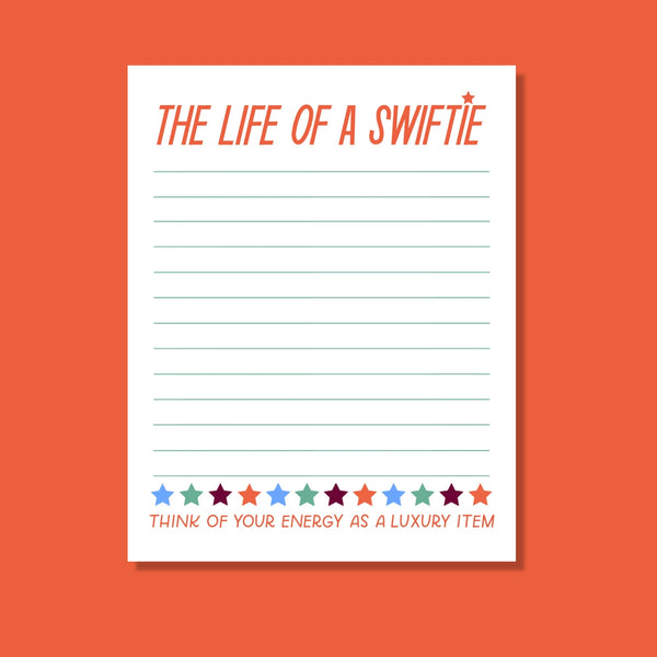 The Life Of A Swftie Notepad - Preorder!