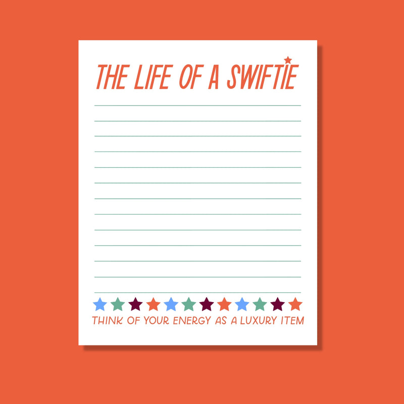 The Life Of A Swftie Notepad