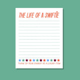 The Life Of A Swftie Notepad