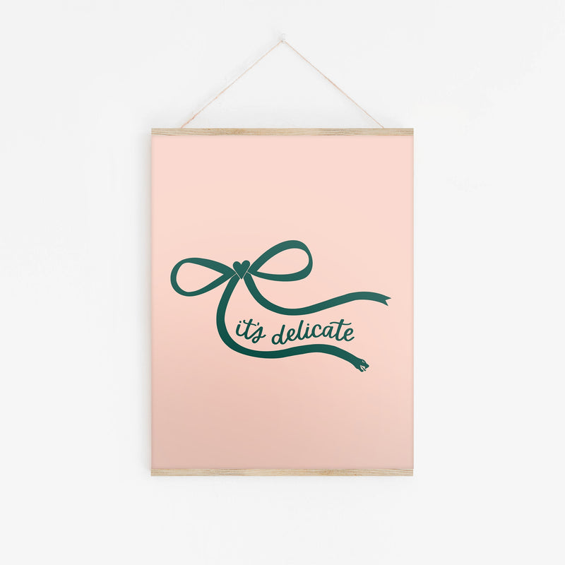 Delicate Reputation Bow Art Print