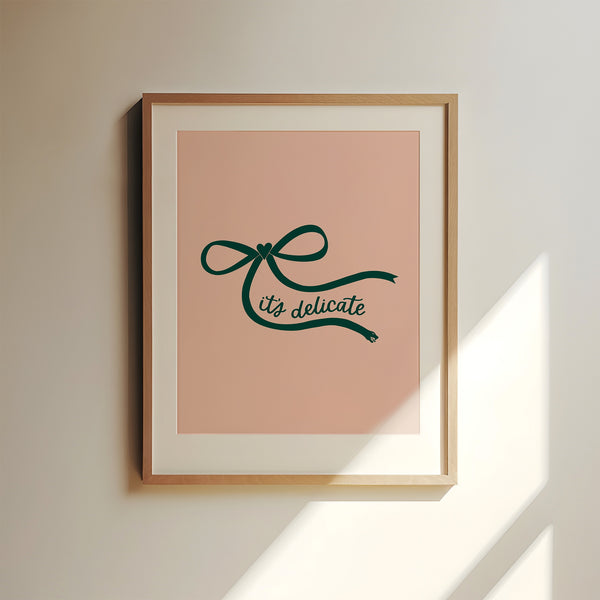 Delicate Reputation Bow Art Print