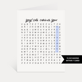 Interactive Word Search Card by Just Follow Your Art