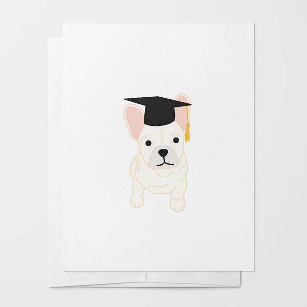 Frenchie Graduation Greeting Card