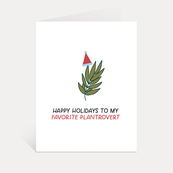 Holiday Plantrovert Card